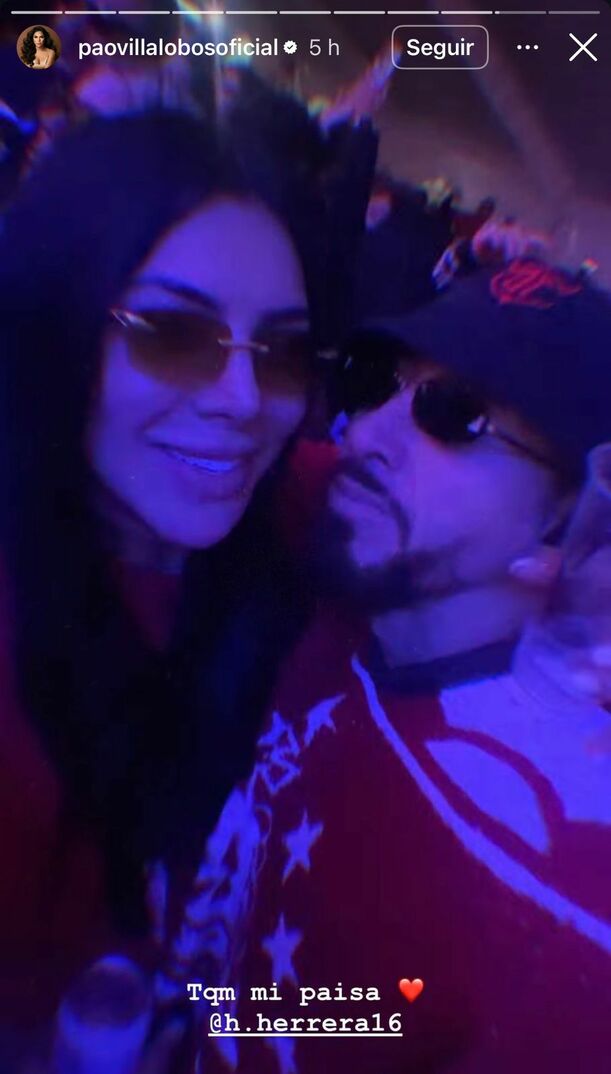 Paola Villalobos junto a 'HH' (Instagram @paovillalobosoficial)
