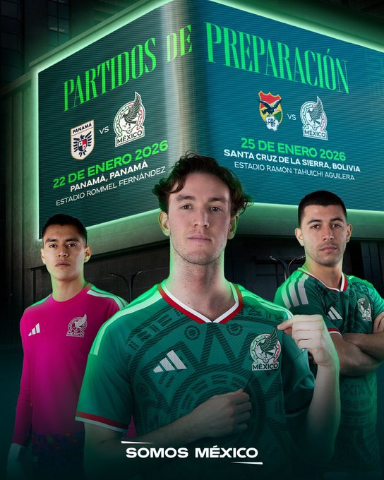 El Tri ya tiene rivales para primeros juegos del 2026 (X @miseleccionmx)