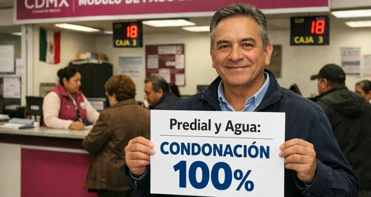 ¿Cómo se aplicaría la condonación de agua y predial en CDMX para 2026? 100% en adeudos. (Especial).
