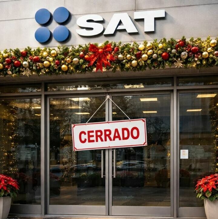 Estos serán los días de diciembre 2025 en los que el SAT no abrirá sus oficinas en México. (Especial).