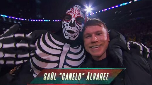 Canelo Álvarez se dio cita en el evento AAA Guerra de Titanes (Captura)