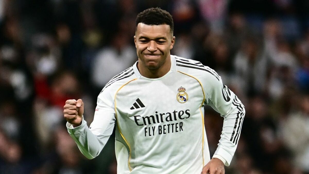 Kylian Mbappé marcó su gol 50 del año con el Real Madrid (Reuters)