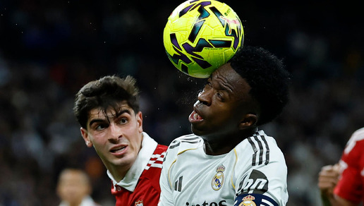 Vinicus salió entre silbidos de la cancha del Bernabéu. (Foto: EFE)