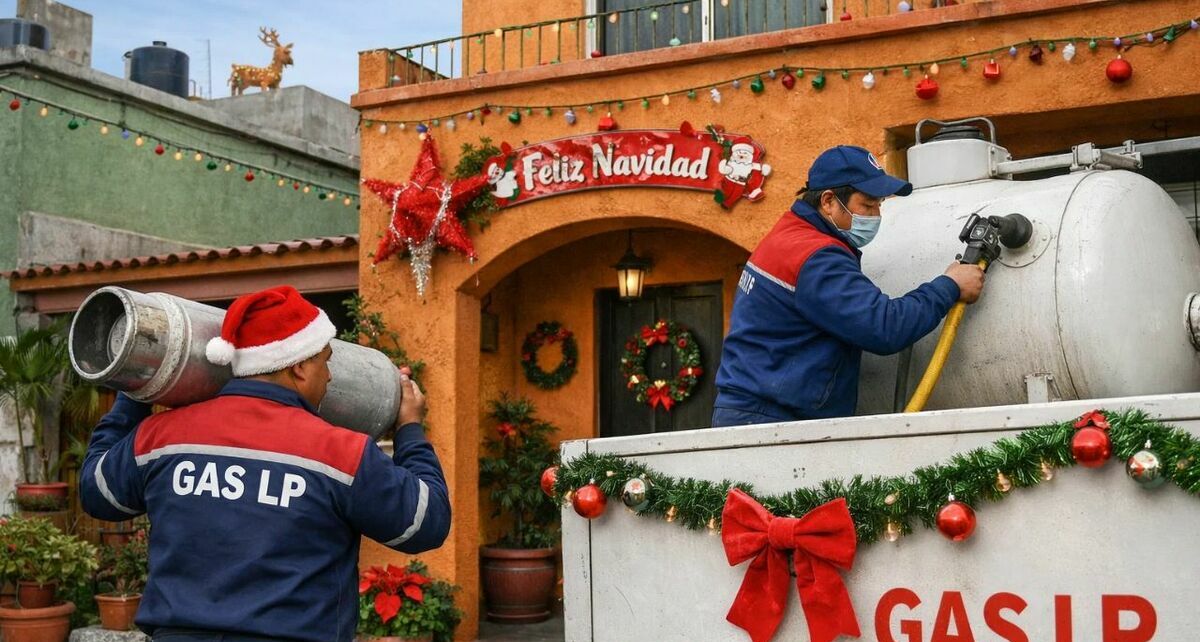 Conoce el precio del Gas LP que aplicará en Navidad, del 21 al 27 de diciembre Foto: IA