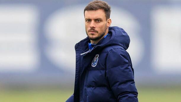 Martín Anselmi, durante un entrenamiento (FC Porto)