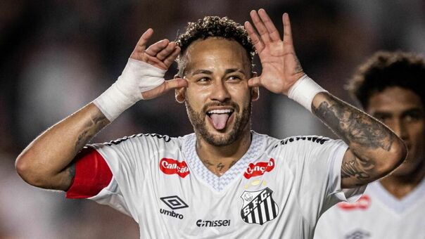 Neymar hizo diferencia para Santos (X: @SantosFC)