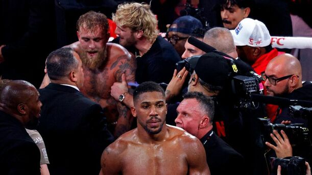 Jake Paul cayó por nocaut ante Anthony Joshua (Reuters)