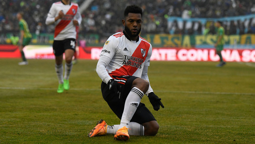 El fichaje de Miguel Borja se dará entre polémica. (Foto: X @RiverPlate)