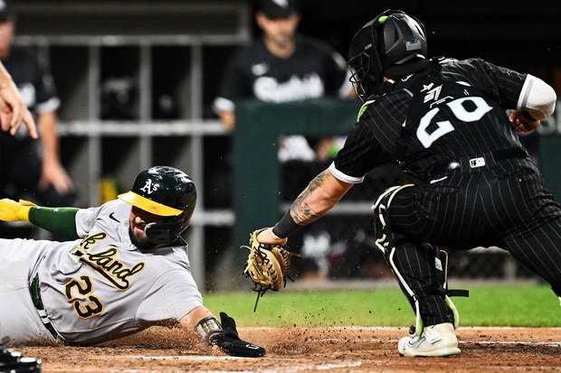 Juego entre Chicago y Oakland. Foto: AFP