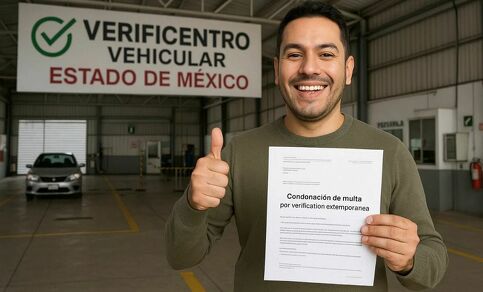 Estas serán las personas que podrán aprovechar la condonación de multa por verificación en Edomex 2025. (Mediotiempo IA).