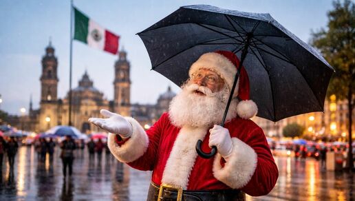 Pronóstico de Navidad: CONAGUA informa dónde lloverá en Navidad| Foto: IA