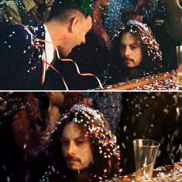 Teniente Dan celebrando año nuevo / Captura de pantalla