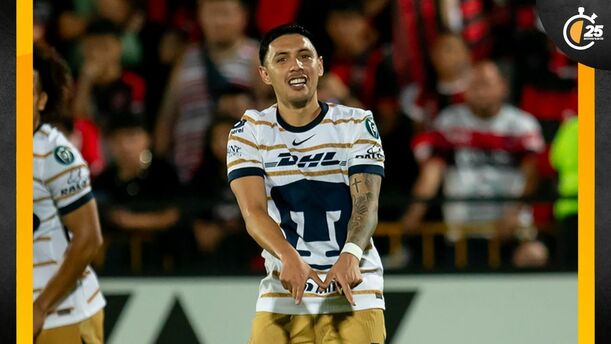 Leo Suárez hizo el único gol de Pumas ante Alajuelense (Mexsport)