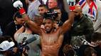 Anthony Joshua celebra su victoria ante Jake Paul (Reuters)