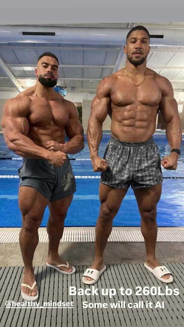 Anthony Joshua mostró así su cambio físico (@anthonyjoshua)
