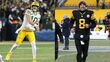 Jordan Love, de Packers, y Aaron Rodgers, de Steelers (Reuters)