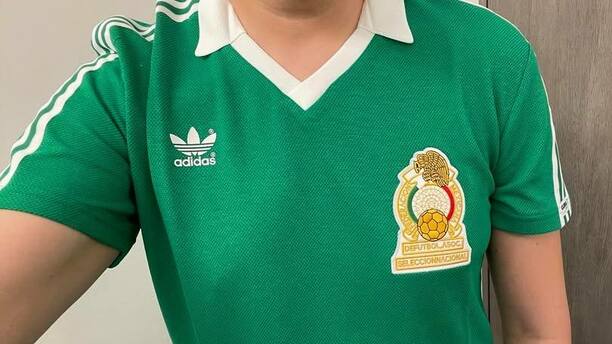 Playera retro de México en el Mundial 86 (Footy Headlines)