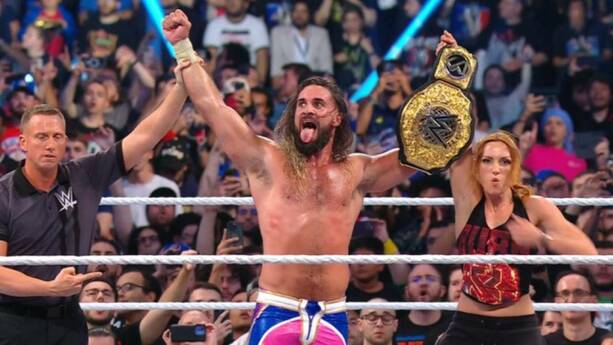 Seth Rollins retuvo el Campeonato Mundial (Cortesía)