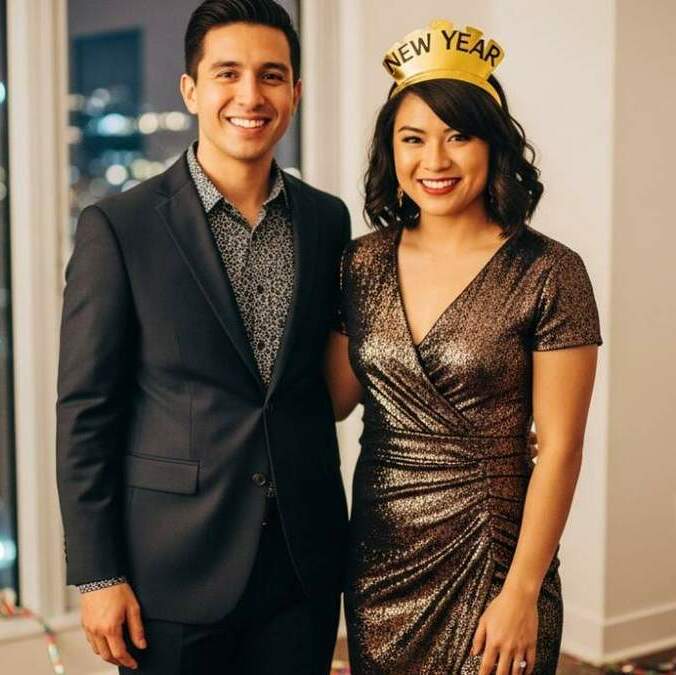 La acción de estrenar ropa en año nuevo, siempre ayuda (Google AI)