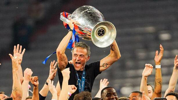 Luis Enrique consiguió su segunda Champions League / X:@PSG_Inside