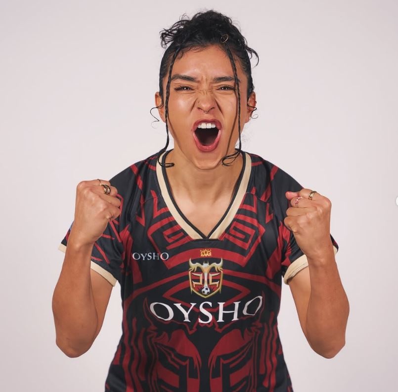 Marlyn Campa jugó en la  Queens League (Instagram @marzc_)