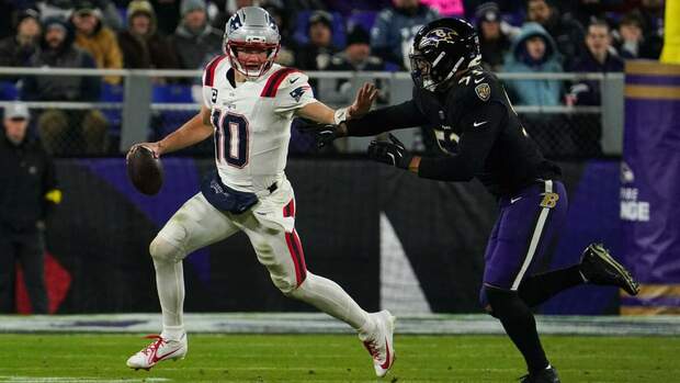 Drake Maye fue clave en el triunfo de los Patriots (Reuters)