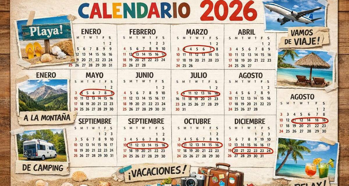 El 2026 trae muchos días de descanso en México (IA)