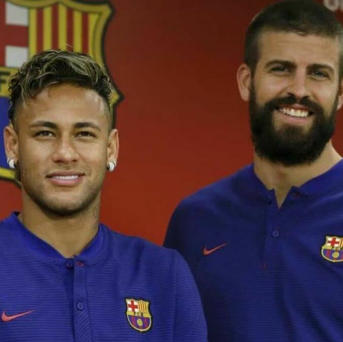 Neymar y Piqué se llevaban muy bien estando ambos en el Barcelona. (Foto: EFE)