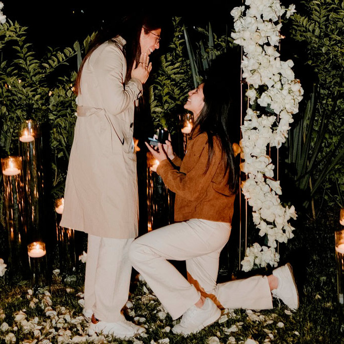 Alison González y Cecilia Santiago se comprometieron. (Foto: Instagram @alisonglez.7)