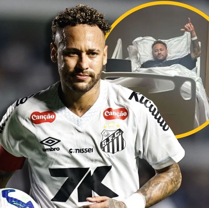 Neymar fue operado de la rodilla izquierda (Reuters | @neymarjr)