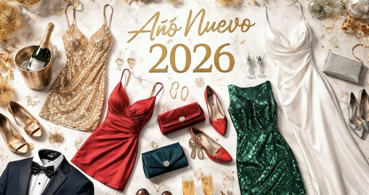 ¿Qué vestir en Año Nuevo? Esto significan los colores de tus prendas para recibir al 2026. (Mediotiempo IA).