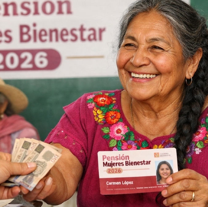 Estas serán las primeras beneficiarias en recibir el aumento de Pensión Mujeres Bienestar en 2026. Foto: Sora IA