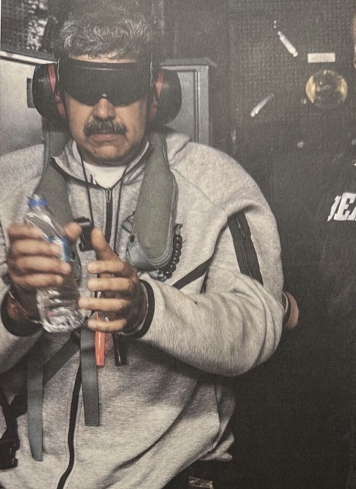 La Casa Blanca compartió la primera imagen de Nicolás Maduro capturado. Foto: Casa Blanca