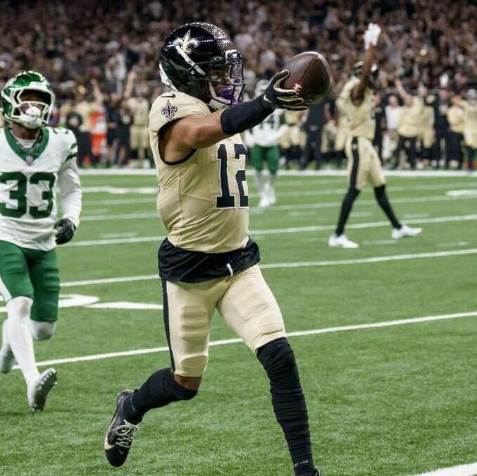 Chris Olave, receptor de los New Orleans Saints (Reuters)