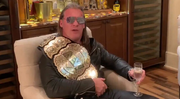 Chris Jericho ya tiene el cetro en su poder de nueva cuenta. (Foto: @IAmJericho)