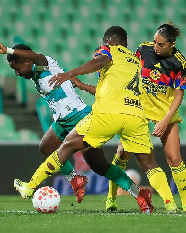 Santos y América tuvieron un primer tiempo con pocas acciones (Imago7)