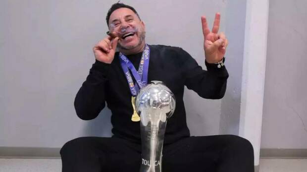 Mohamed festeja el título de la Liga MX (@Toluca)