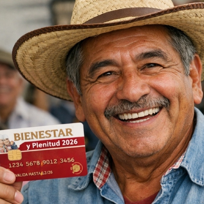 Programa 'Bienestar y Plenitud' abre registro para hombres de 63 y 64 años y obtener más de $3 mil pesos bimestrales. Foto: Sora IA