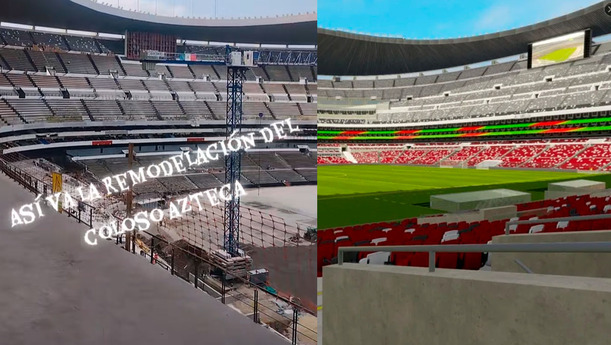 Ya se ven las nuevas butacas del Estadio Banorte.