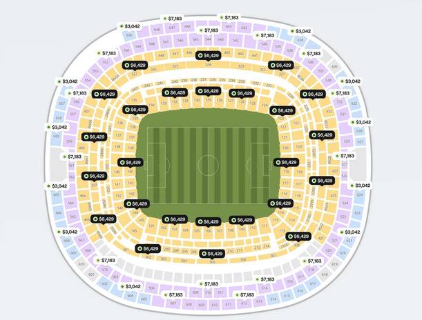 Los costos de las entradas varían dependiendo la zona / Captura de pantalla