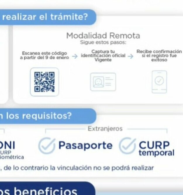 Los usuarios de Telcel podrán escanear un código QR que los llevará a realizar el registro en línea. Foto: Captura de pantalla