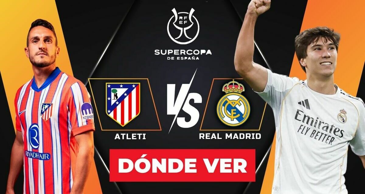 Consulta la previa de Real Madrid vs. Atlético de Madrid para ver EN VIVO Semifinal Supercopa de España 2026.