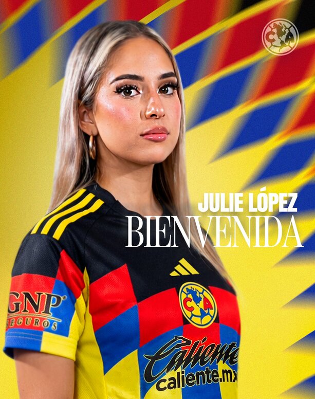 Julie López se convirtió en refuerzo del América Femenil (@AmericaFemenil)