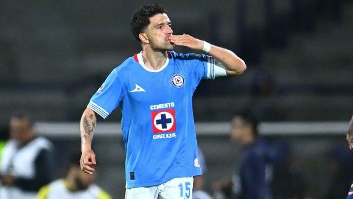 Ignacio Rivero marcó el gol que da ventaja a Cruz Azul (Imago7)