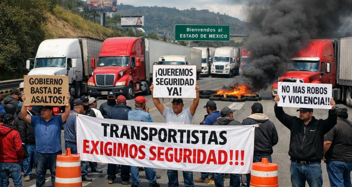 Bloqueo Transportistas EdoMex; carreteras afectadas HOY 13 enero 2026 | Foto: Sora