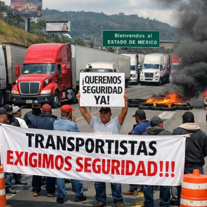 Bloqueo Transportistas EdoMex; carreteras afectadas HOY 13 enero 2026 | Foto: Sora
