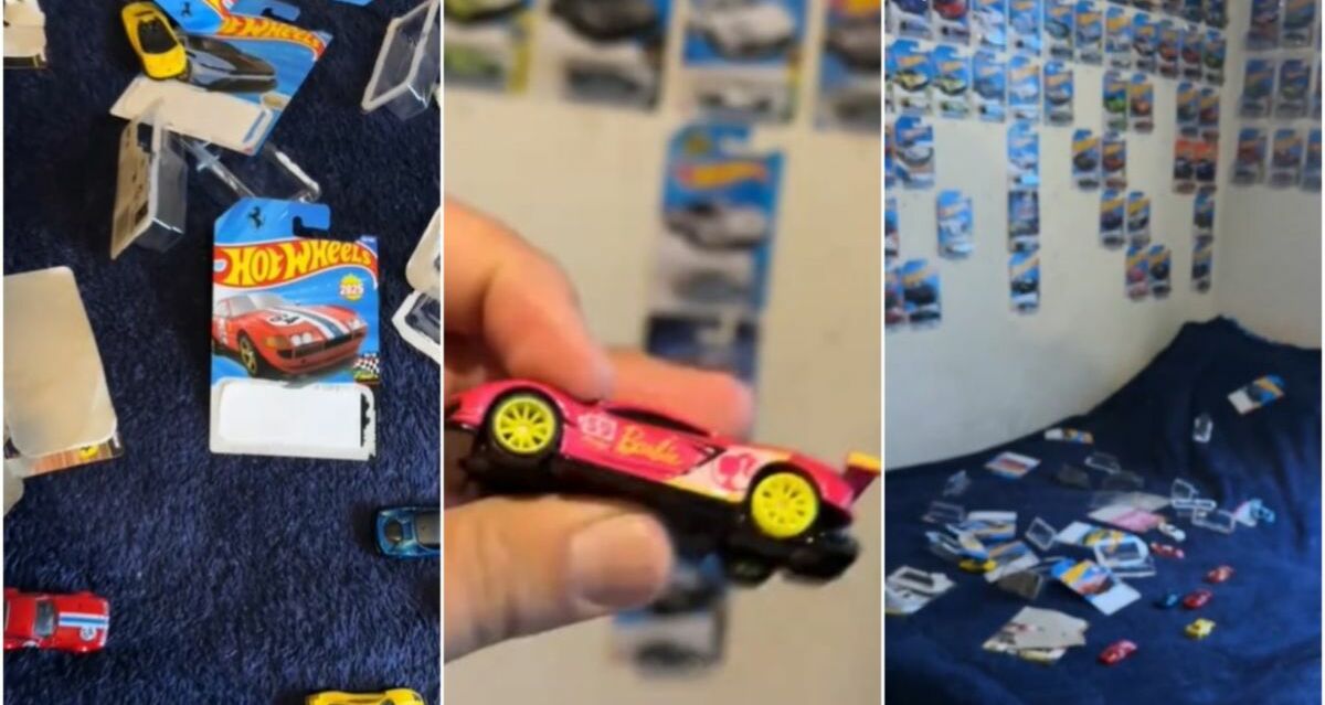 Niño destroza colección de carritos de Hot Wheels y se hace viral | Foto: Especial