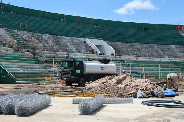Así luce el Estadio Ramón Tahuichi Aguilera (EFE)