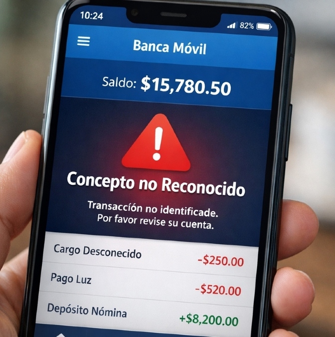 Evita escribir estas palabras en tus conceptos de transferencias bancarias para que el SAT no revise tus operaciones. Foto: Sora IA