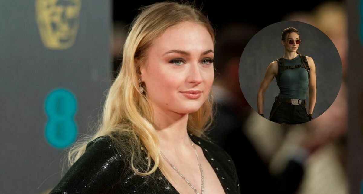 Revelan primer vistazo de Sophie Turner como Lara Croft